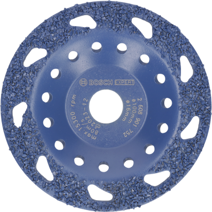 Cabezal de desbaste de carburo multimaterial Bosch EXPERT, inclinación media de 100 mm.